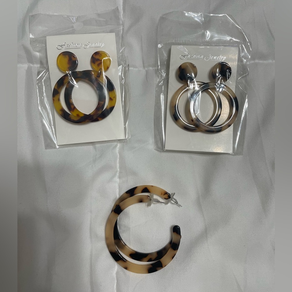Acrylic Tortoise Earrings